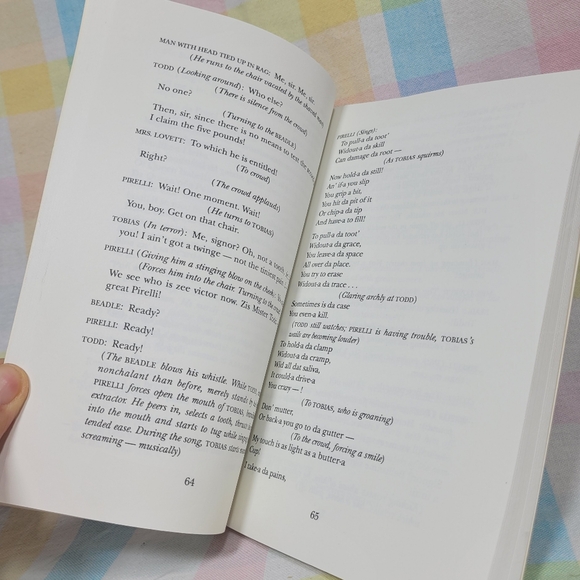 Sweeney Todd Demon Barber a Musical Thriller paperback playbook Applause Library - Picture 2 of 3